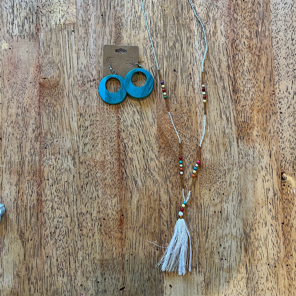Necklace and matching earrings